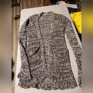 Rubbish Multicolor Knit Open Front Cardigan